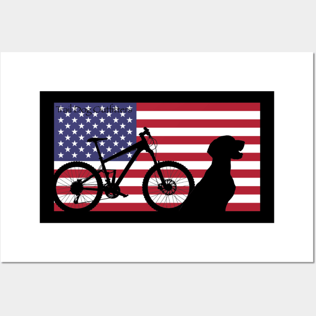 MTB USA Wall Art by TrailDogOutfitters